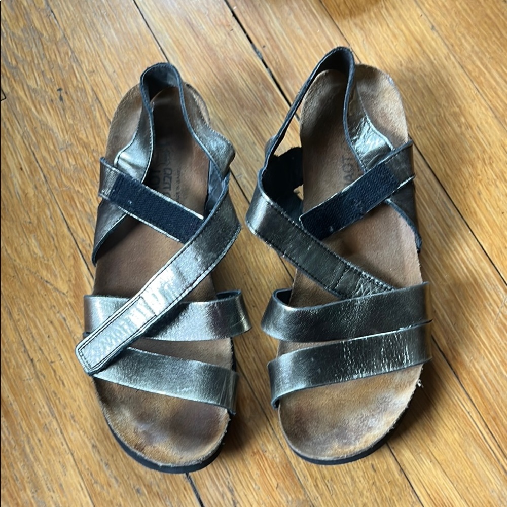 Naot Metallic Sandals